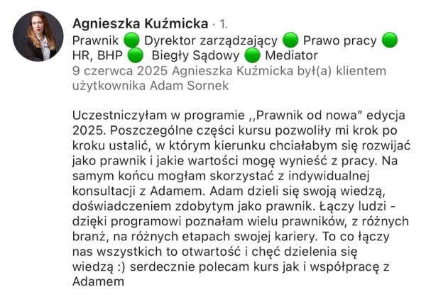 Prawnik od nowa - integracja (kurs online + integracja 25.4.26 w Warszawie) - obrazek 34